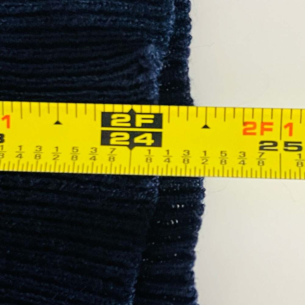 Andros Navy and Red Striped Long Sleeve Ribbed Knit Sweater - Picture 8 of 8
